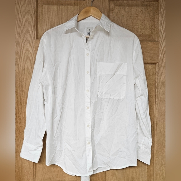 A New Day XS White Button Down Shirt‎ - Picture 1 of 7